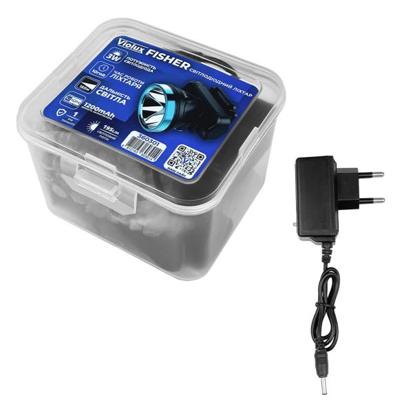 Ліхтарик FISHER LED 3W 195Lm на голову 10 год. Violux