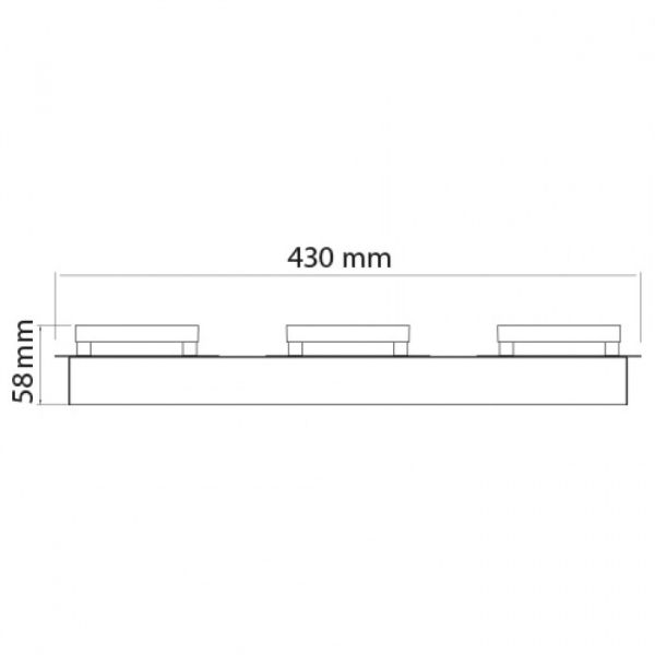 Потолочный светильник Horoz LIKYA-6 30W 4000K хром