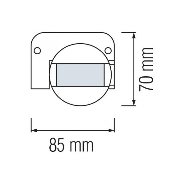 Датчик руху 180° Horoz LINEA IP44 чорний