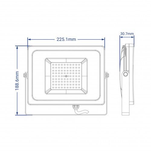 Светодиодный прожектор Feron LL-8100 100W 6400K IP65