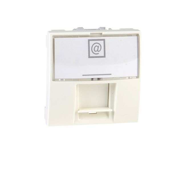 MGU3.411.25 Розетка комп,ютерна RJ45 UTP кат.5e неекран. 2мод. слонова кістка Unica Schneider Electric