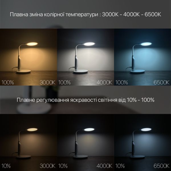 Світильник настільний LED STARLINK 10W 3000-6000К білий Violux