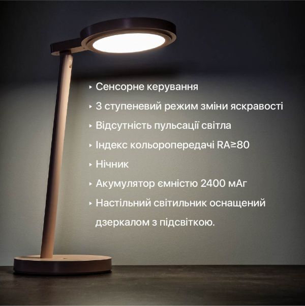 Світильник настільний BARBIE 9W 4200К білий Violux