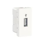 NU342918 USB-коннектор 1 модуль білий
