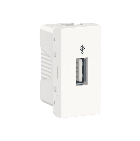 NU342918 USB-коннектор 1 модуль білий