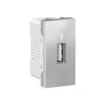USB-коннектор 1 модуль алюминий Schneider Electric Unica New