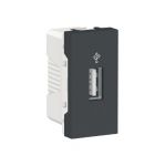 USB-коннектор 1 модуль антрацит Schneider Electric Unica New