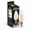 Лампа светодиодная свеча 6W E14 2700K filament Feron LB-158 C37