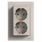 Розетка двойная с заземлением бронза Asfora Plus Schneider Electric EPH9900169
