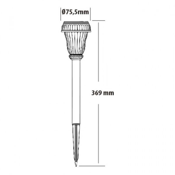 Светильник на солнечной батарее Horoz HALLEY 0,06W 6400К IP44