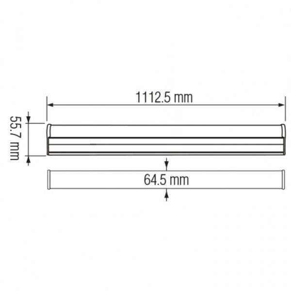 Світильник вологозахищений Horoz PROLINE-40 1113mm 40W 6400К IP65