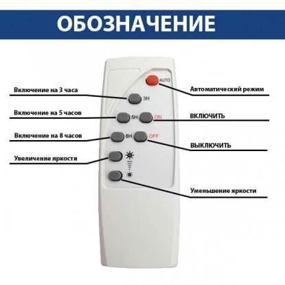 Консольний світильник із сонячною панеллю Horoz LAGUNA-50 50W 6400К IP65