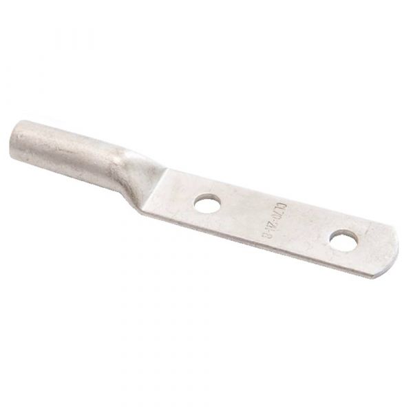 Наконечник кабельний мідний луджений з двома отворами для болтів 120-2-12