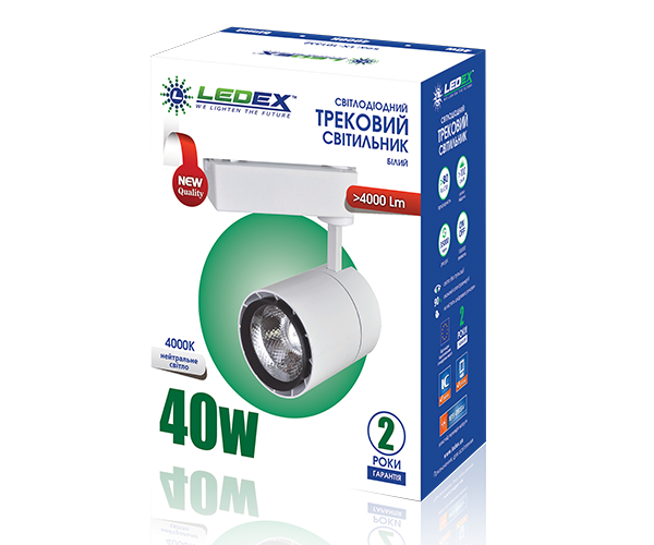 LED-Світильник LEDEX трековий 40W White 4000K 101332