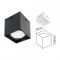 Cветодиодный светильник 10W 4200К черный SANDRA-SQ XL Horoz