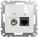 Розетка RJ45 категорія 6 UTP -TV Білий Sedna Design Schneider Electric SDD111469T