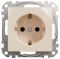 Розетка з заземленням та зі шторками Бежевий Sedna Design Schneider Electric SDD112022