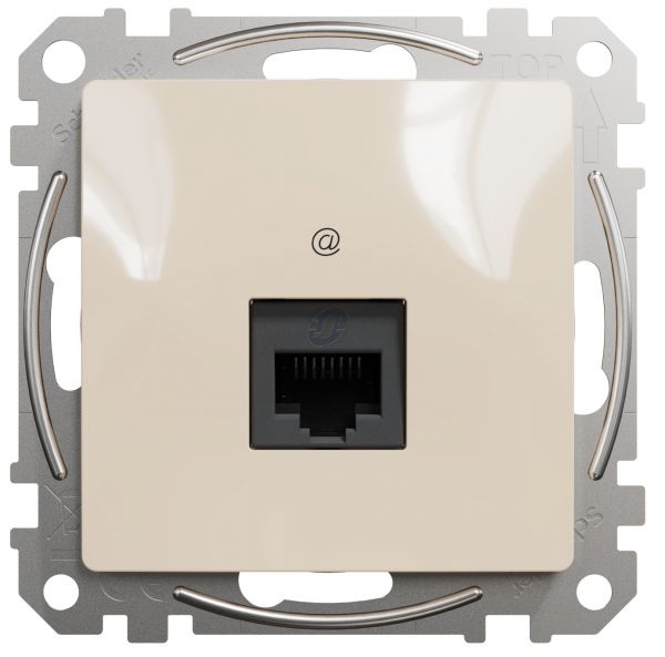 Розетка RJ45 категорія 5 UTP Бежевий Sedna Design Schneider Electric SDD112451