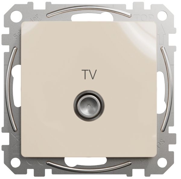 Кінцева TV розетка 4 дБ Бежевий Sedna Design Schneider Electric SDD112471