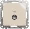Кінцева TV розетка 4 дБ Бежевий Sedna Design Schneider Electric SDD112471