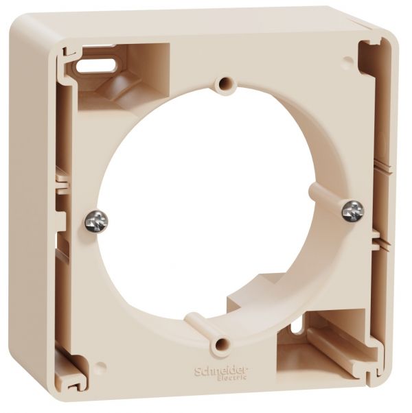 Коробка для поверхневого монтажу, 1-пост, Бежевий Sedna Design Schneider Electric SDD112901