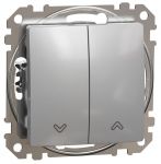 Вимикач для жалюзі Алюміній Sedna Design Schneider Electric SDD113104