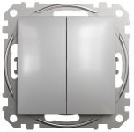 Двоклавішний перемикач Алюміній Sedna Design Schneider Electric SDD113108