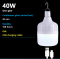 Лампа акумуляторна з гачком Ledonda Ball Bubble 40W-5V
