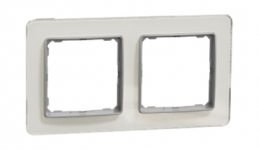 Рамка 2-постова Штучне Біле скло Sedna Elements Schneider Electric SDD360802
