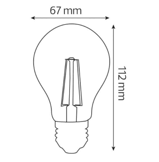 Светодиодная лампа FILAMENT GLOBE-10 10W Е27 2700К