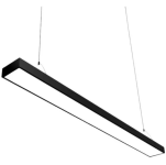 Світильник підвісний на тросах Velmax V-LОL led лінійний з кріпленням 24W 4100K 1600Lm 1175х70х40мм чорний