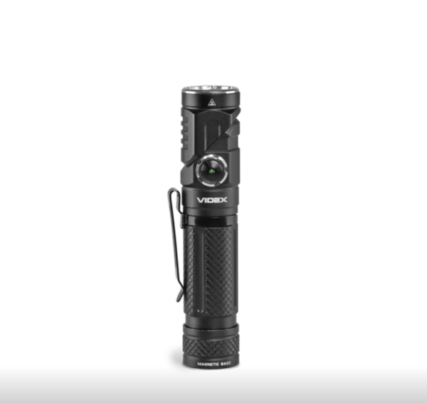 Ліхтарик портативний Led Videx акумулятор змінний Li-ion 18650 2200mAh 1000Lm 5000K 140m чорний
