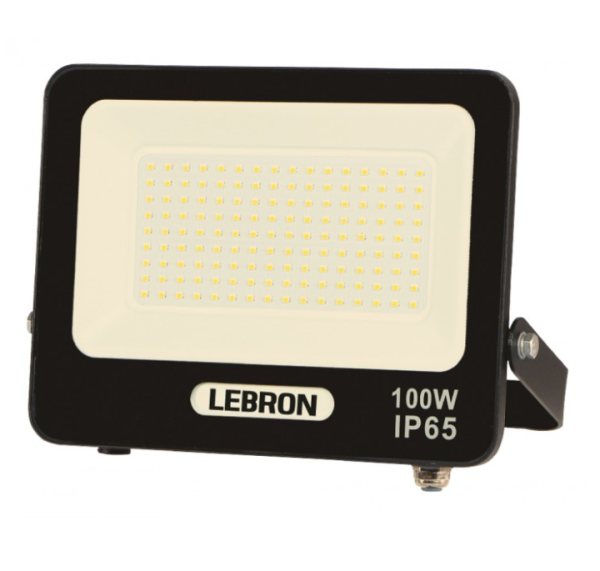 Прожектор Lebron L-LF led 100W 6500K 10000Lm 242х174х34мм 220V IP65 черный