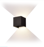 Світильник настінний фасадний led Velmax V-CTL-WL-009 8W 3000К 300Lm IP54 чорний