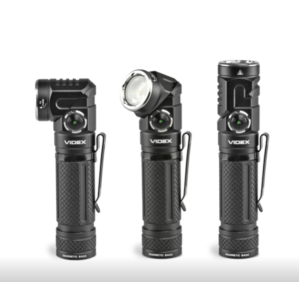 Ліхтарик портативний Led Videx акумулятор змінний Li-ion 18650 2200mAh 1000Lm 5000K 140m чорний
