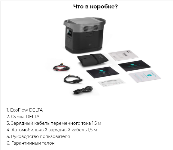 Зарядная станция EcoFlow DELTA