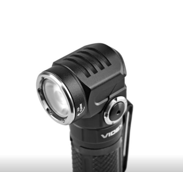 Ліхтарик портативний Led Videx акумулятор змінний Li-ion 18650 2200mAh 1000Lm 5000K 140m чорний