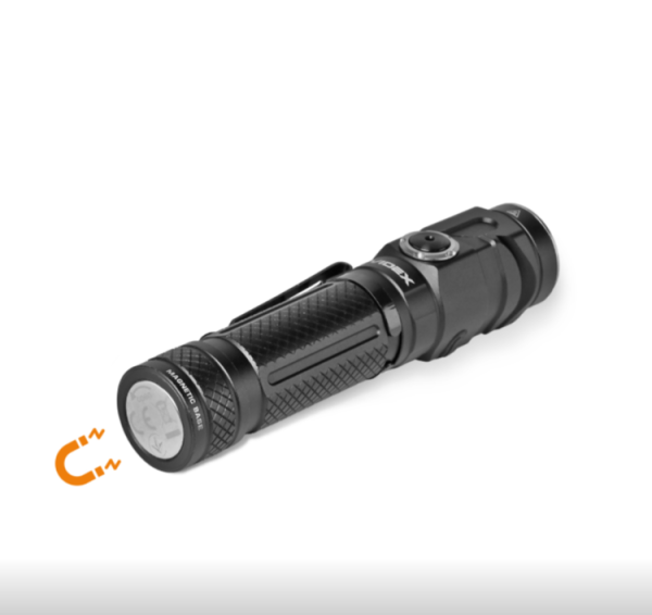 Ліхтарик портативний Led Videx акумулятор змінний Li-ion 18650 2200mAh 1000Lm 5000K 140m чорний
