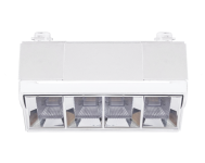 Светильник трековый светодиодный Velmax V-TRL-LA поворотный линза 10W 800Lm 3000K 220V белый