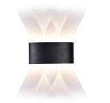 Світильник настінний фасадний led Velmax V-CTL-WL-005х6 6W 3000К 360Lm IP54 чорний