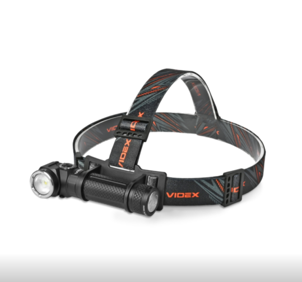 Ліхтарик портативний Led Videx акумулятор змінний Li-ion 18650 2200mAh 1000Lm 5000K 140m чорний