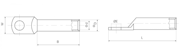 Наконечник медный луженый DT(G) 240/12