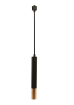 Светильник светодиодный трековый Velmax подвесной V-P-TRL 12W 4100K 960Lm d40х300 220V черный золото