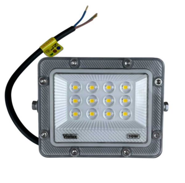 Прожектор led Violux Carbon 10W 5000K 1000lm 220V IP65 сірий