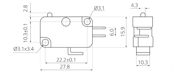 Мікровимикач V-15-51C25