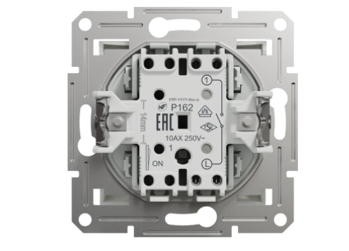 Вимикач одноклавішний самозажимний білий ASFORA Schneider Electric EPH0170121