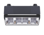 Светильник трековый светодиодный Velmax V-TRL-LA поворотный линза 10W 800Lm 3000K 220V черный