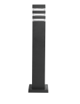 Светильник столбик накладной Velmax V-GL-59 под лампу max 35W E27 220V IP44 черный