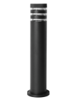Светильник столбик накладной Velmax V-GL-55 под лампу max 35W E27 220V IP44 черный