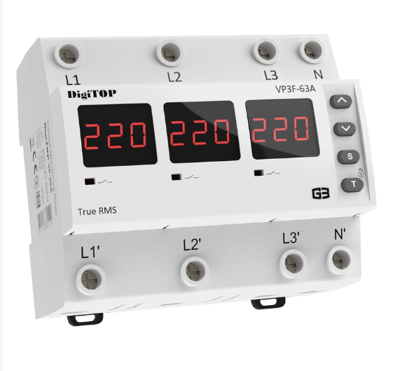 Реле напруги DigiTOP VP-3F63A M6R